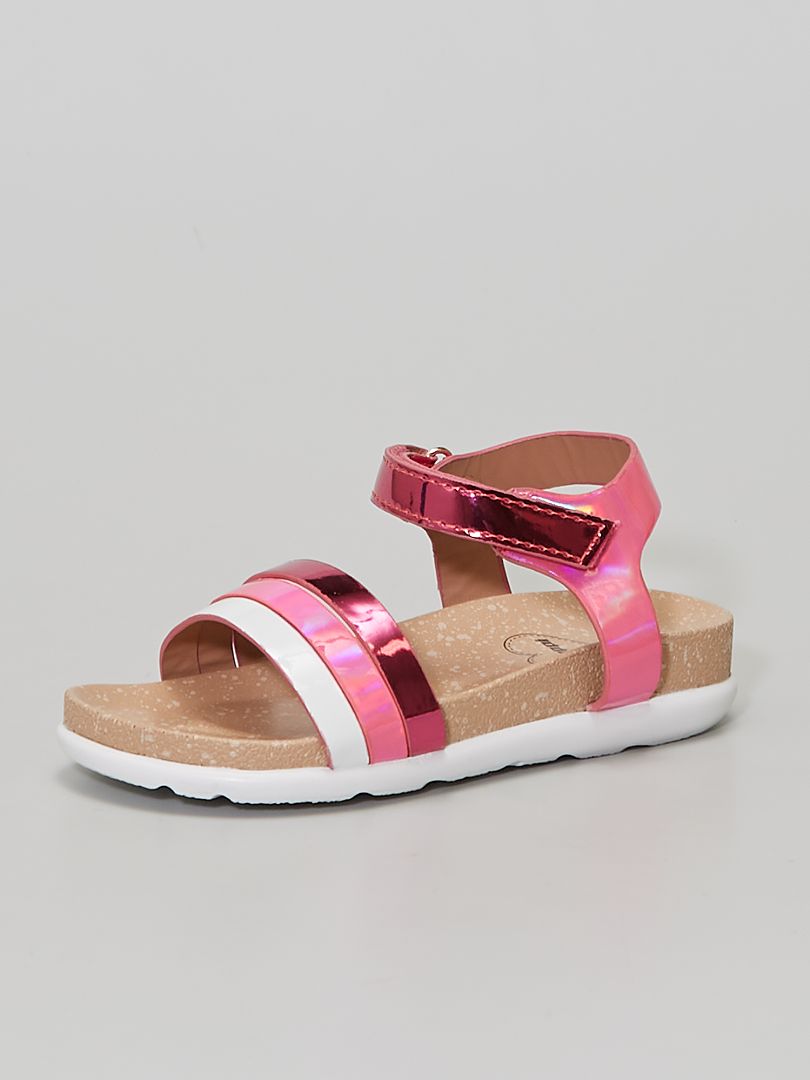 sandale rose fluo