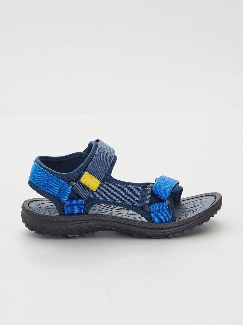 Sandales type sport bleu foncé - Kiabi