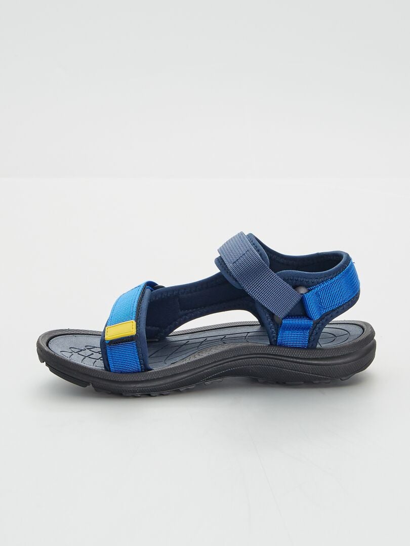 Sandales type sport bleu foncé - Kiabi