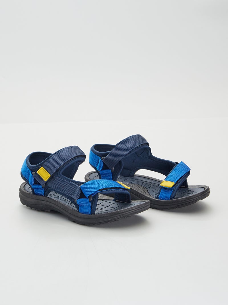 Sandales type sport bleu foncé - Kiabi