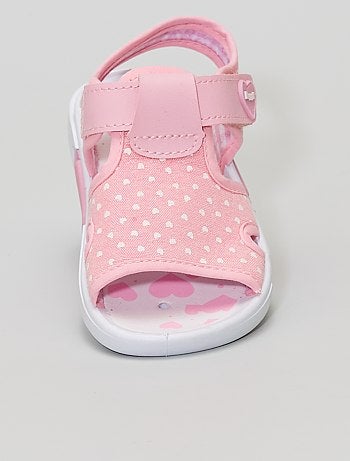 Sandales Sandalettes Vetements Fille Rose Kiabi