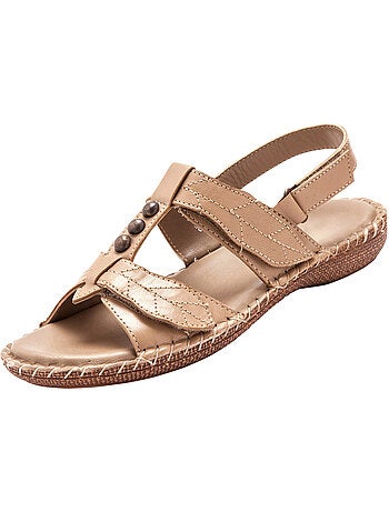 Sandales ultra souples en cuir - PEDICONFORT