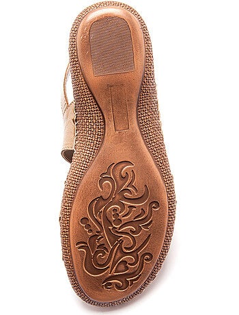 Sandales ultra souples en cuir - PEDICONFORT