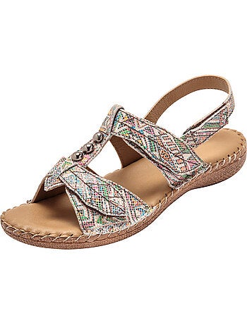 Sandales ultra souples en cuir - PEDICONFORT