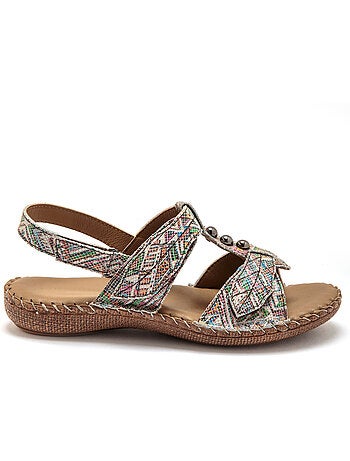 Sandales ultra souples en cuir - PEDICONFORT