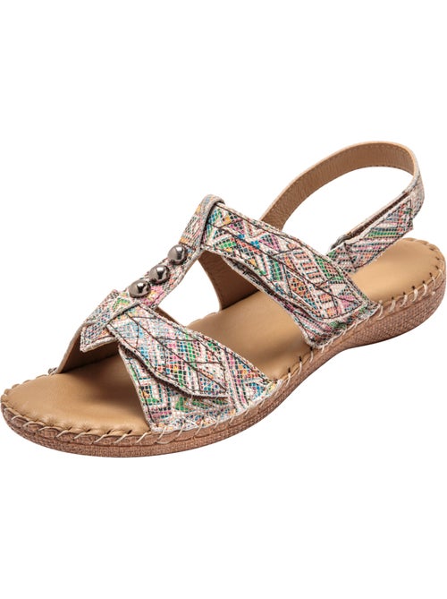 Sandales ultra souples en cuir - PEDICONFORT - Kiabi