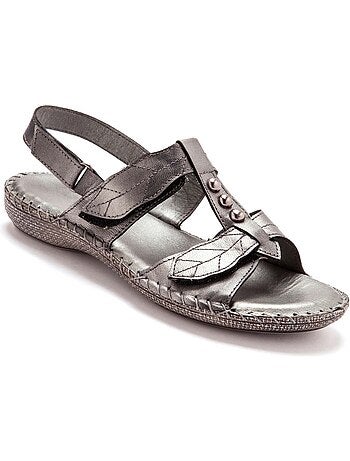Sandales ultra souples en cuir - PEDICONFORT
