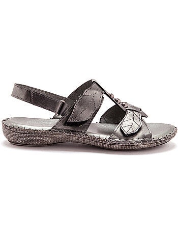 Sandales ultra souples en cuir - PEDICONFORT