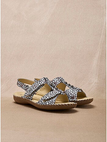 Sandales ultra souples en cuir - PEDICONFORT