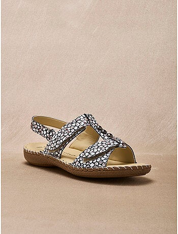 Sandales ultra souples en cuir - PEDICONFORT