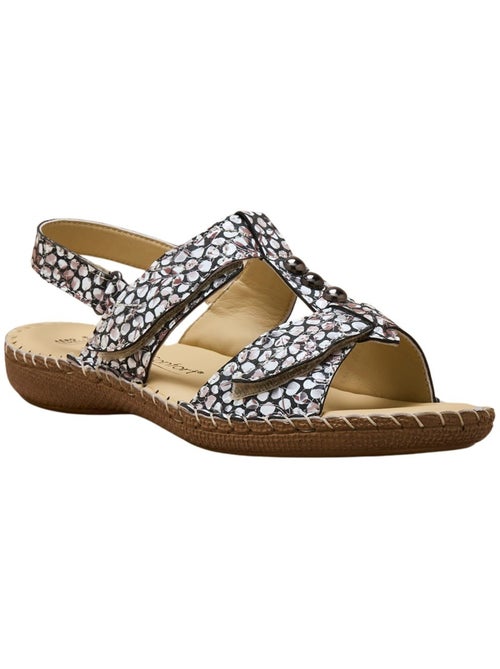 Sandales ultra souples en cuir - PEDICONFORT - Kiabi