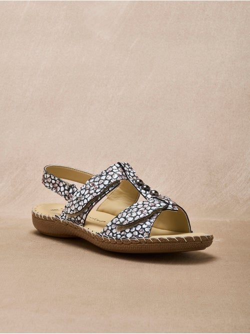Sandales ultra souples en cuir - PEDICONFORT - Kiabi