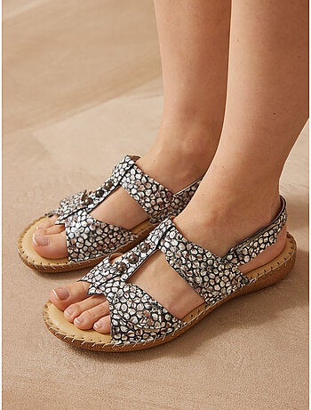 Sandales ultra souples en cuir