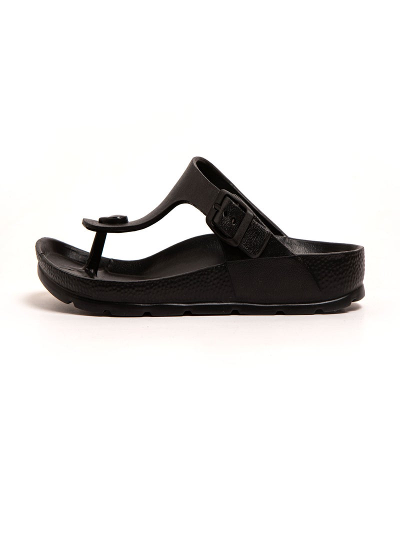Sandales unisex Brasileras semelle en gomme Noir - Kiabi