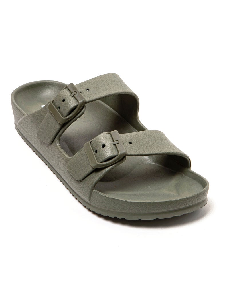 Sandales unisex Brasileras semelle en gomme Vert foncé - Kiabi