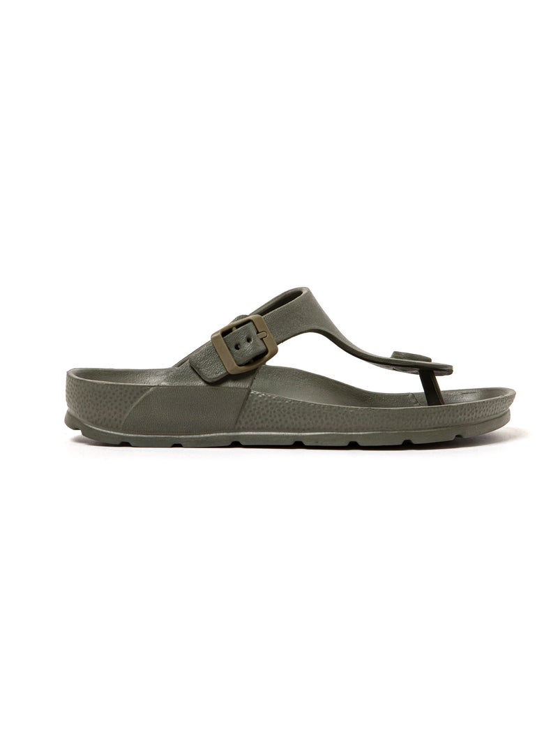 Sandales unisex Brasileras semelle en gomme Vert foncé - Kiabi