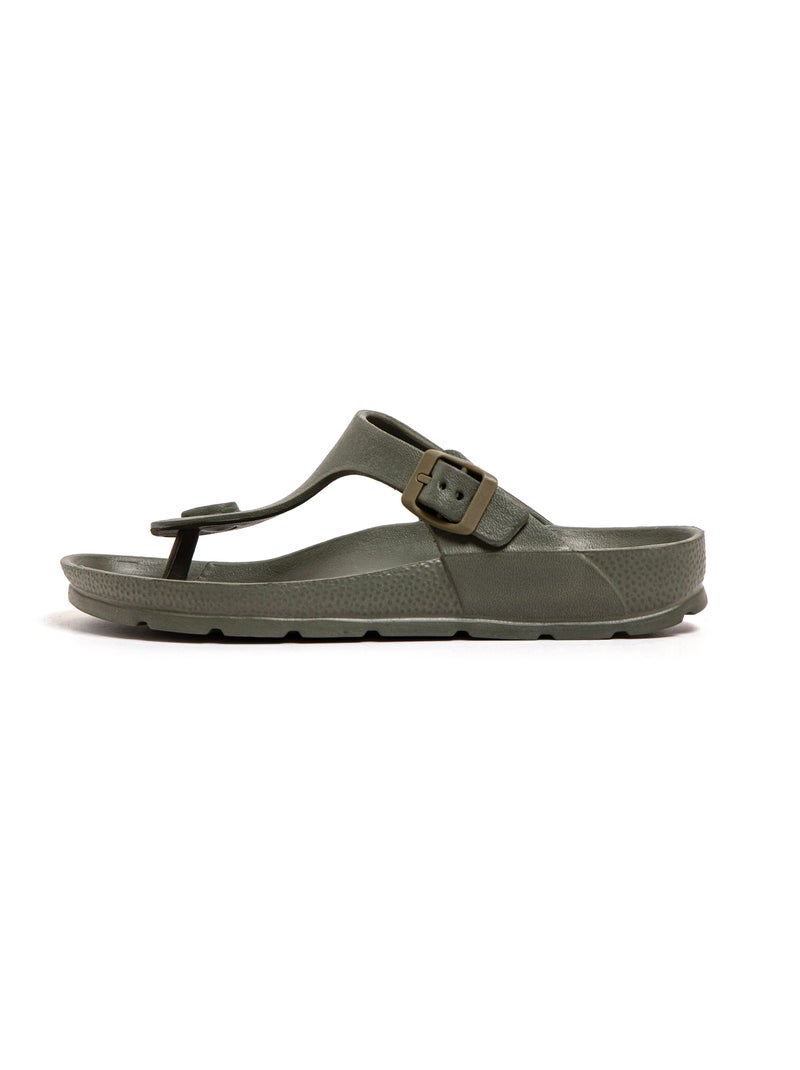Sandales unisex Brasileras semelle en gomme Vert foncé - Kiabi