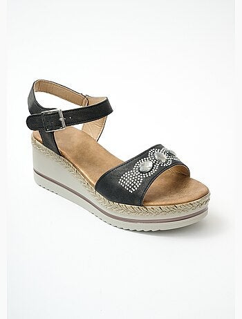 Sandales vegan largeur confort plateforme - Afibel