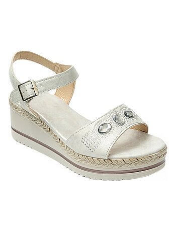 Sandales vegan largeur confort plateforme