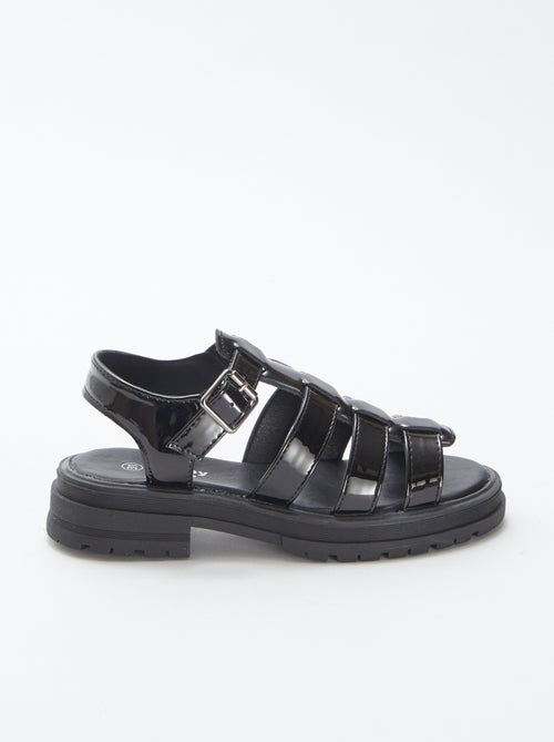 Sandales vernies à talon - Kiabi