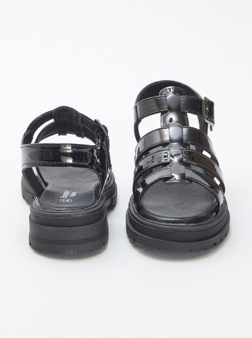 Sandales vernies à talon - Kiabi