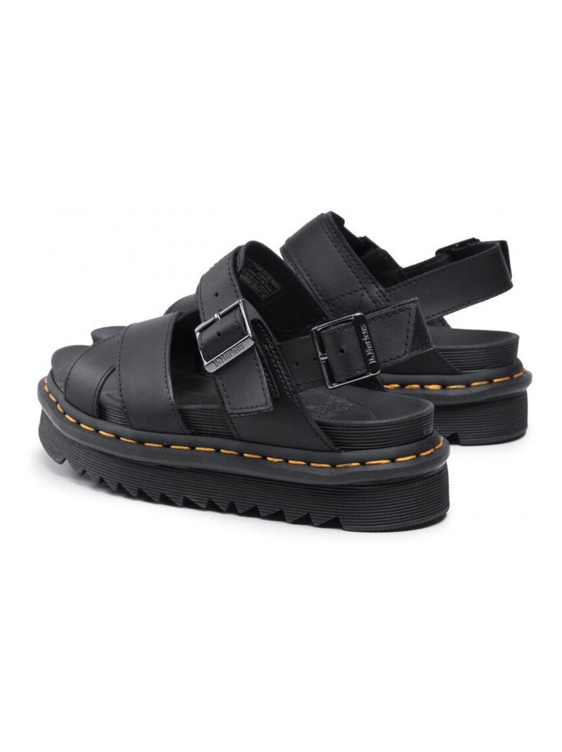 Sandales Voss II EN Cuir À Brides Noir - Kiabi