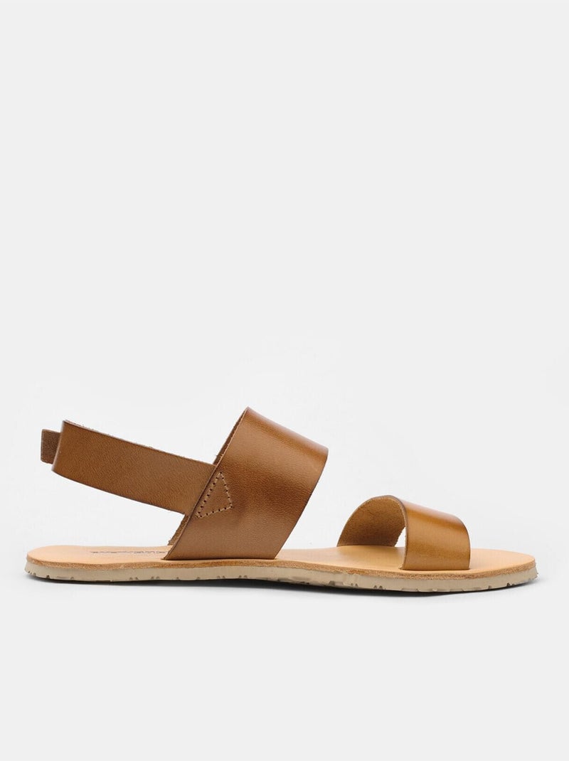 Sandales Weinbrenner Barefoot en cuir BATA Marron - Kiabi