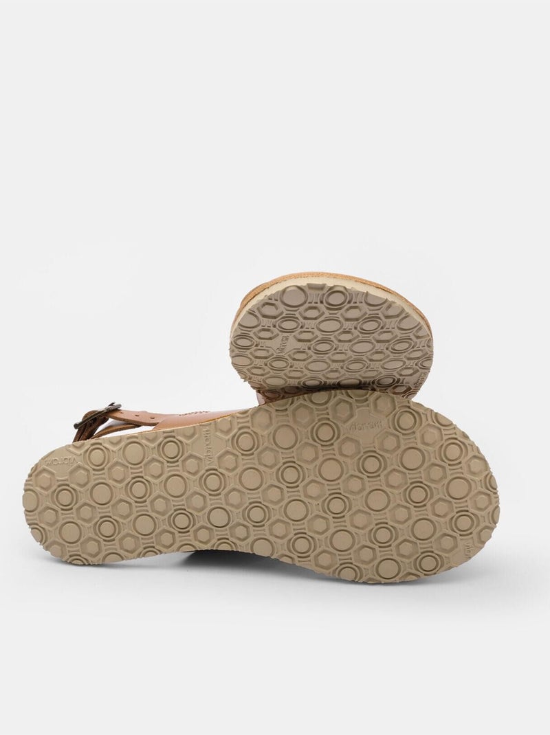 Sandales Weinbrenner Barefoot en cuir BATA Marron - Kiabi