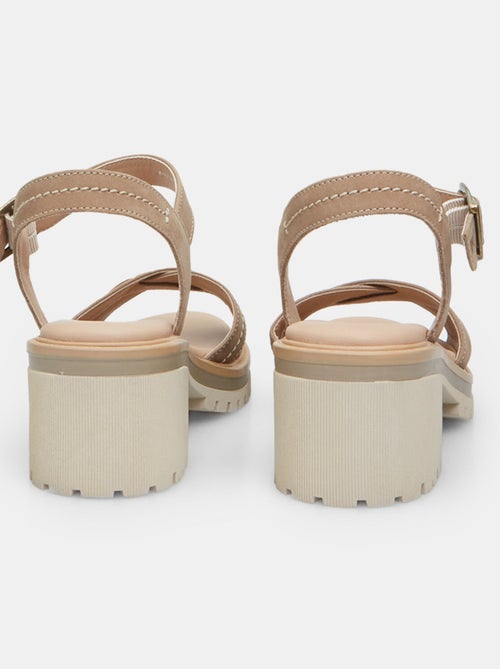 Sandales Weinbrenner en nubuck avec talon 5 cm BATA - Kiabi