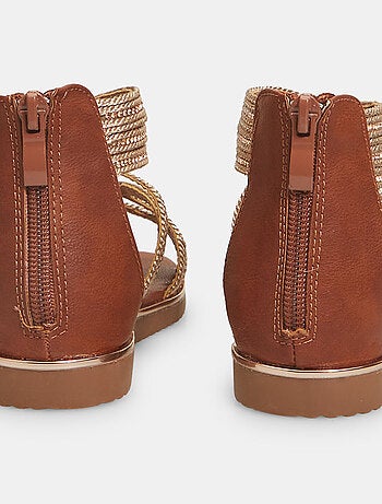 Sandales zippée confortables