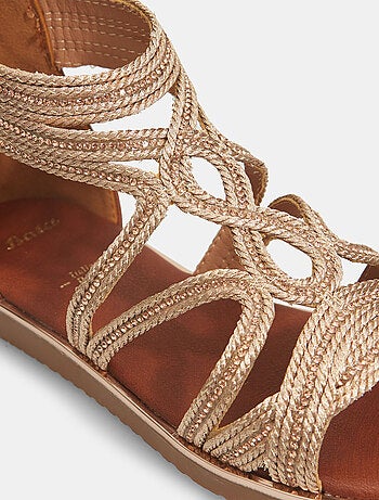 Sandales zippée confortables