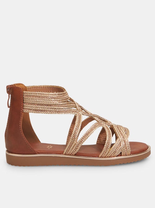 Sandales zippée confortables - Kiabi