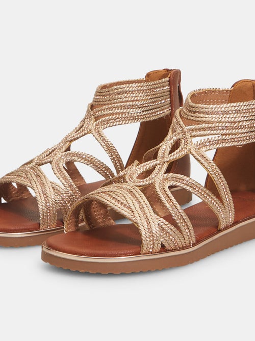 Sandales zippée confortables - Kiabi
