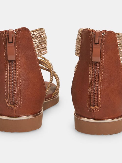 Sandales zippée confortables - Kiabi