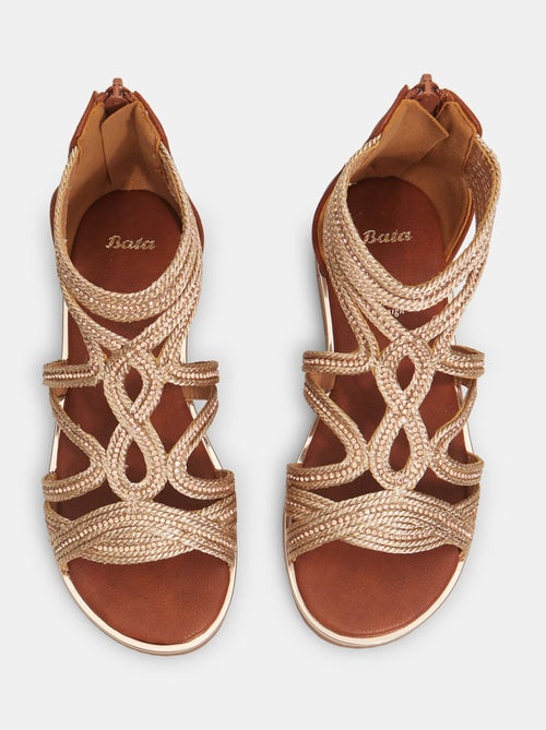 Sandales zippée confortables - Kiabi