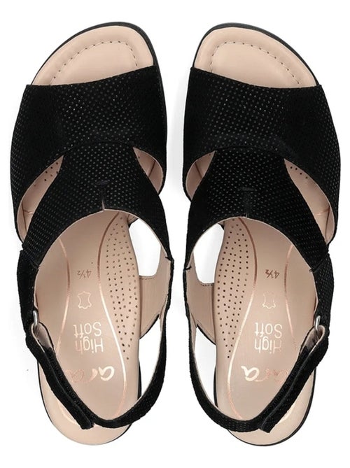 Sandales/nu Pieds Ara Noir - Kiabi Sandales/nu Pieds Ara Noir - Kiabi