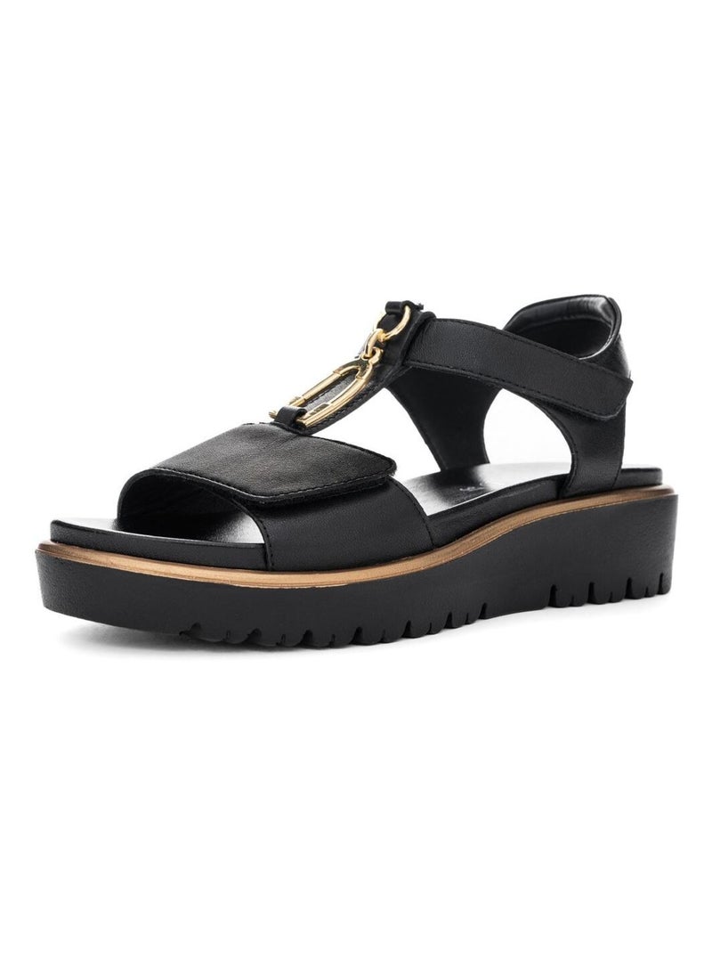 Sandales/nu Pieds Ara Noir Noir - Kiabi