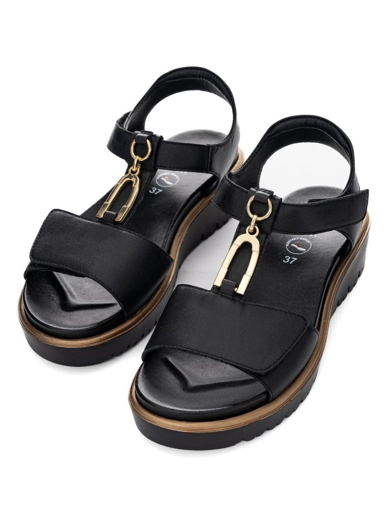 Sandales/nu Pieds Ara Noir Noir - Kiabi