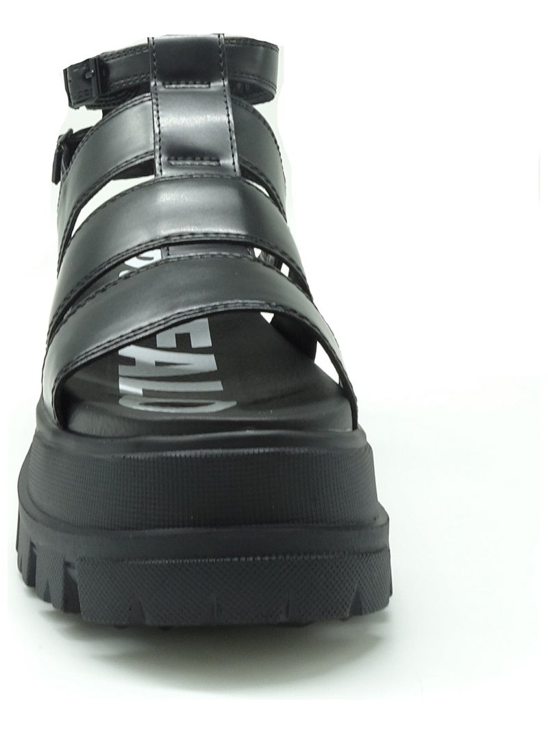 Sandales/nu Pieds Buffalo Noir Noir - Kiabi