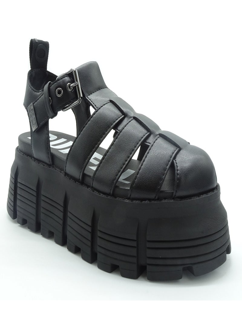 Sandales/nu Pieds Buffalo Noir Noir - Kiabi