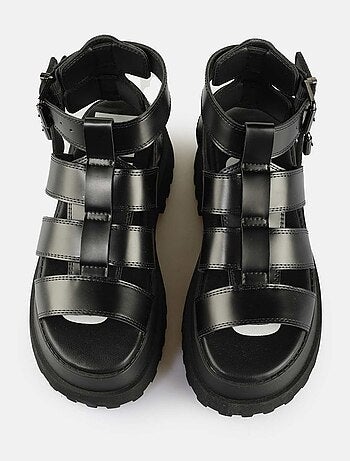 Sandales/nu Pieds Buffalo Noir