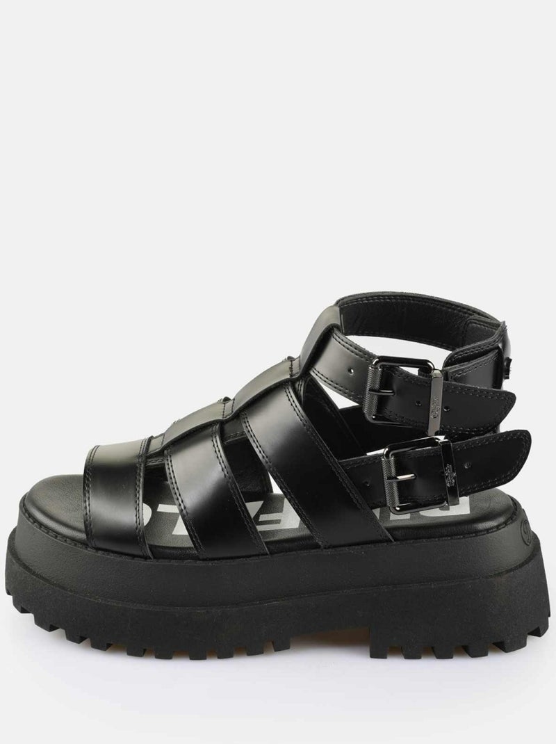 Sandales/nu Pieds Buffalo Noir Noir - Kiabi