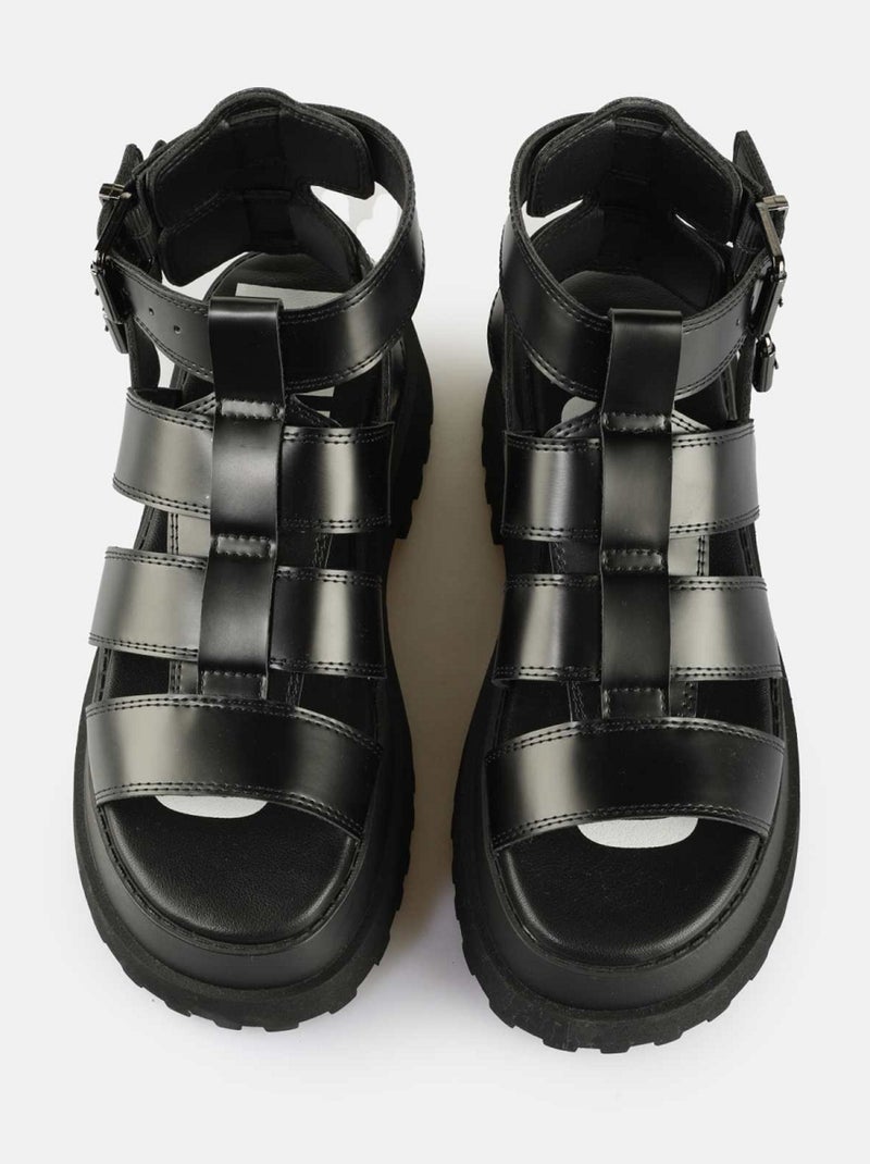 Sandales/nu Pieds Buffalo Noir Noir - Kiabi