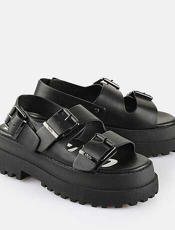 Sandales/nu Pieds Buffalo Noir