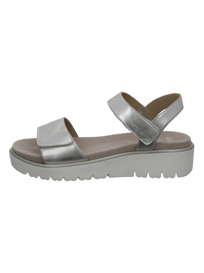 Sandales/nu Pieds Femme Ara Argent - Kiabi