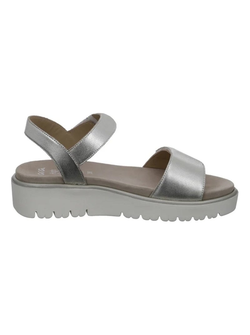 Sandales/nu Pieds Femme Ara Argent - Kiabi