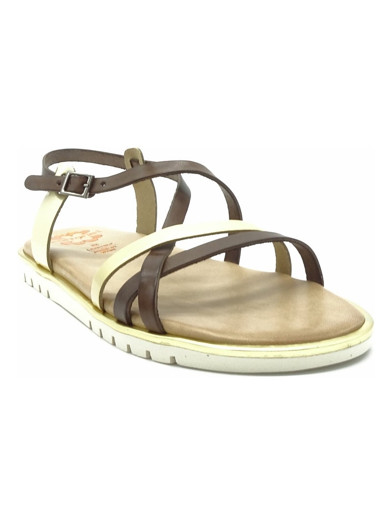 Sandales/nu Pieds Femme Porronet Marron - Kiabi