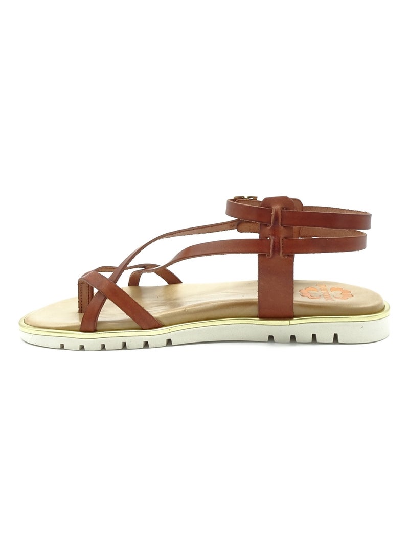 Sandales/nu Pieds Femme Porronet Marron - Kiabi