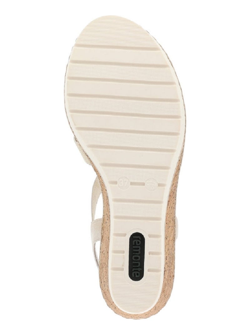 Sandales/nu Pieds Femme Remonte Blanc - Kiabi