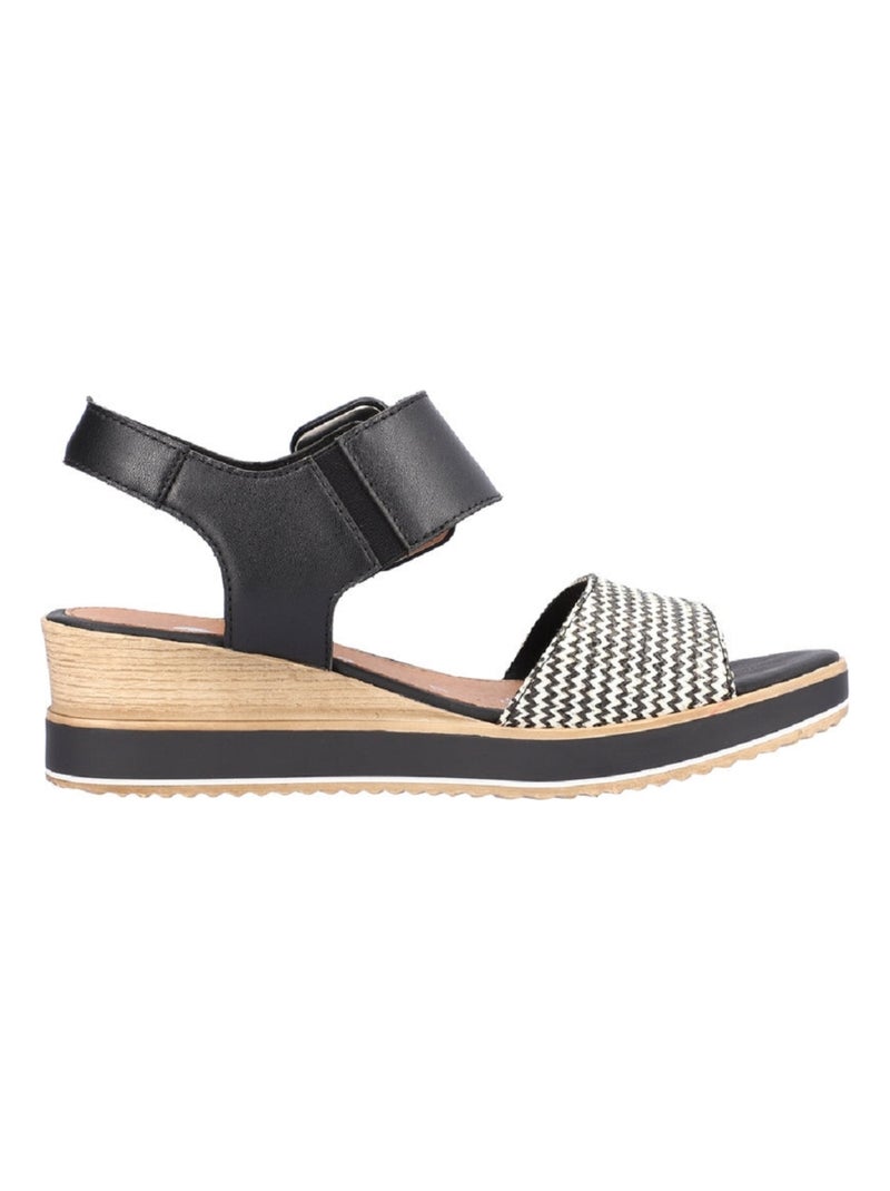 Sandales/nu Pieds Femme Remonte Noir - Kiabi